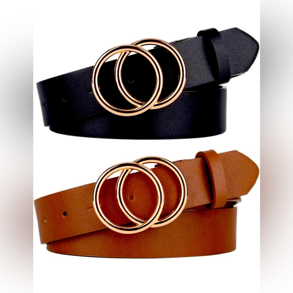 2 Pack Women’s Belts - Picture 1 of 5